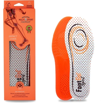 Afbeelding van Footgel inlegzolen MultiSport Sinaasappel geur Oranje 35 38