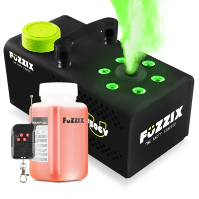 Afbeelding van Fuzzix F506V Verticale rookmachine 6 RGB LEDs Draadloze