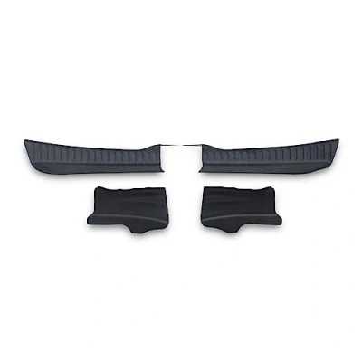 Afbeelding van OMAC Interieur bumperbescherming bumper compatibel met Dacia Sandero 3 2021 2024 ABS zwart 4 delig