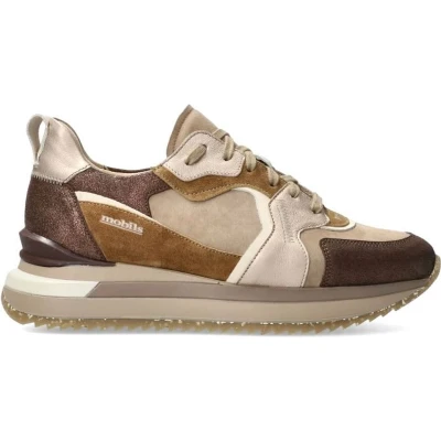 Afbeelding van Mephisto Mobils Janel dames sneaker bruin maat 42.5 (EU) 8.5 (UK)