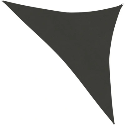 Afbeelding van Zonnezeil 160 g/m² 5x5x6 m HDPE antracietkleurig