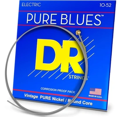 Afbeelding van DR Strings PHR 10/52 Pure Blues Medium to Heavy 10 52 elektrische gitaarsnaren