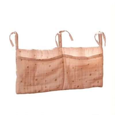 Afbeelding van LOBERON Bewaartas Vianne roze/goudkleurig