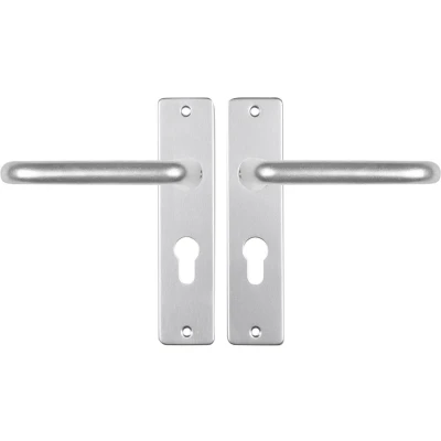 Afbeelding van Deurklink met cilinderschild Starx Coupe 55 mm (Aluminium)