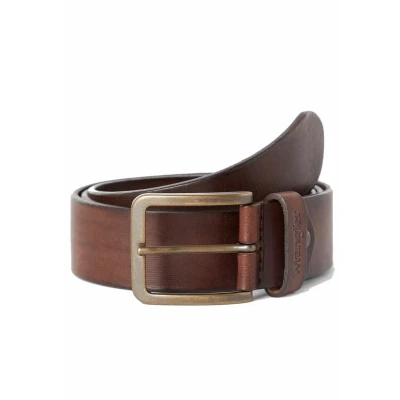 Afbeelding van Wrangler Structured BELT Riem, Heren, Maat: 100, Braun