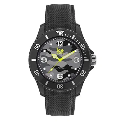 Afbeelding van Ice Watch Bastogne Anthracite Grijs gemêleerd horloge met siliconen band 016292 (Medium)