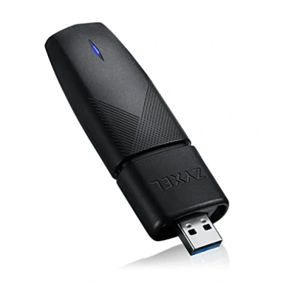 Afbeelding van Zyxel WiFi 6 AX1800 USB adapter Ondersteuning MU MIMO, OFDMA voor vertragingsvrije netwerkgebruik. Geavanceerde beveiliging van WPA2/WPA3 codering [NWD7605]