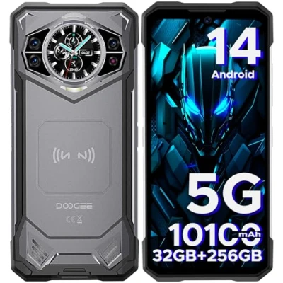Afbeelding van DOOGEE S200 5G Onbreekbare Mobiele Telefoon 32 GB + 256 GB/TF 2TB, 10100 mAh, 1,32 inch Achterscherm, Dimensity 7050, Camera 100 MP, 6,72 FHD 120 Hz, Android 14 Smartphone, onbreekbaar,