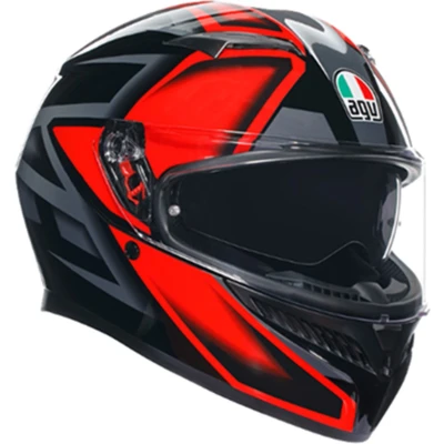 Afbeelding van Agv K3 E2206 Mplk Compound Black Red 009 L Maat Helm