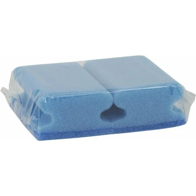 Afbeelding van Schuurspons zacht met greep ca. 95x70x30 mm set à 2 stuks blauw