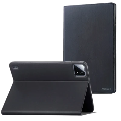 Afbeelding van Xiaomi Pad 6S Pro 12.4 Hoes: Accezz Classic Tablet Case Bookcase Zwart Siliconen En TPU (zacht) Hoezen