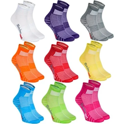 Afbeelding van Rainbow Socks Man Vrouw Kleurrijk Katoenen Sneaker Sportsokken 9 Paar Veelkleurig Maat EU 42 43