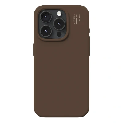 Afbeelding van Apple iPhone 15 Pro MagSafe Hoesje Siliconen en TPU (zacht) iDeal of Sweden Softcase/Backcover Bruin Telefoonhoesje Shockproof/Valbescherming