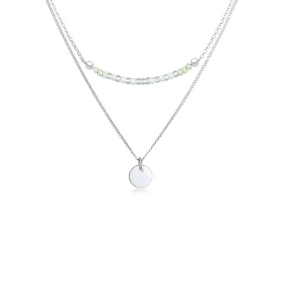 Afbeelding van Elli Layer LOOK BOHO Basic Ketting, Dames, Maat: 38, Silber