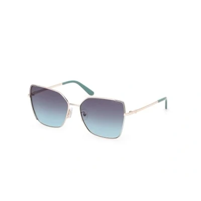 Afbeelding van Guess Donna GU00192 33W Occhiali da sole Metallo Oro Blu Farfalla Normale