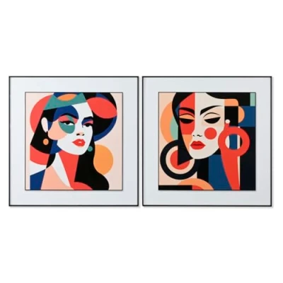 Afbeelding van Schilderij Home ESPRIT Abstract Modern 80 x 3,5 cm (2 Stuks)