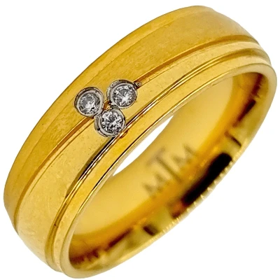 Afbeelding van Tesoro Mio Michel Verlovingsring / Trouwring Man Edelstaal 18 mm Maat 57