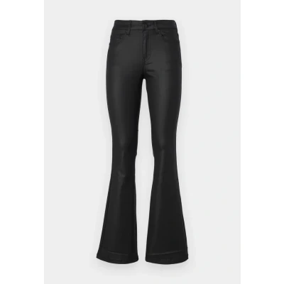 Afbeelding van Vero Moda Vmflash Coated Pants Flared Jeans, Dames, Maat: XLx32, Black