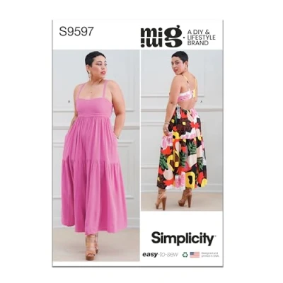 Afbeelding van Simplicity SS9597H5 Misses Jurk H5 (6 8 10 12 14)