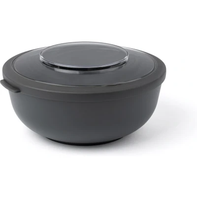 Afbeelding van Amuse Tylla charcoal Life Bowl Lunchbox Verhouddoos met Tritan Deksel Perfect afsluitbaar Vaatwas, magnetron, en diepvriesbestendig Zwart 2000 ml