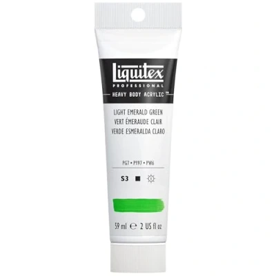 Afbeelding van Liquitex 1045650 Professional Heavy Body acrylverf in kunstenaarskwaliteit met uitstekende lichtechtheid en boterachtige consistentie, 59ml Tube, Light Emerald Green
