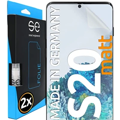 Afbeelding van 3D Screenprotector voor Samsung Galaxy S20 [2 stuks smart engineered] Matte, volledig dekkende ontspiegelde beschermfolie, vriendelijk beschermhoesjes, Geen glas maar TPU folie