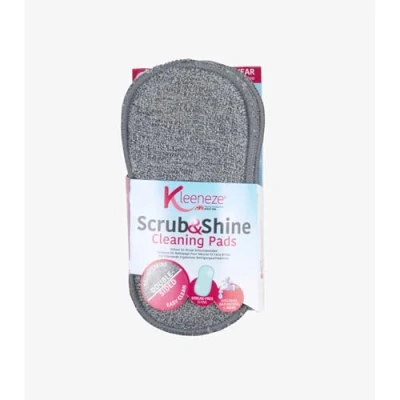 Afbeelding van Kleeneze reinigingspads Scrub &amp; Shine dubbelzijdige scourer met microvezel, 3 stuks