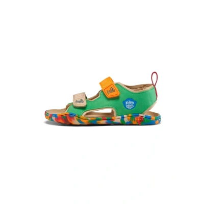 Afbeelding van Affenzahn Vegan Airy Sandaal met klittenbandsluiting, antislip, flexibel, luchtig, licht, voor de zomer, maat 21 32, 10 jaar multicolored, 27 EU