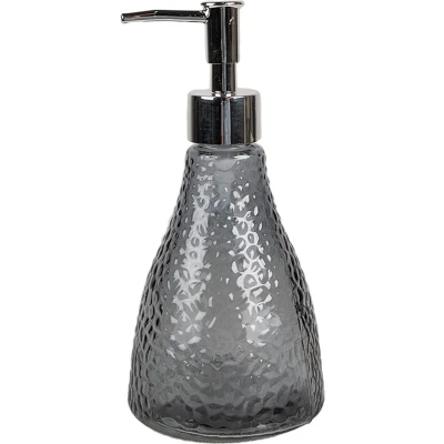 Afbeelding van Clayre &amp; Eef Zeepdispenser 400 ml Zwart Glas Zeeppompje