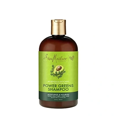 Afbeelding van Shea Moisture Moringa &amp; Avocado Power Greens Shampoo 384ml