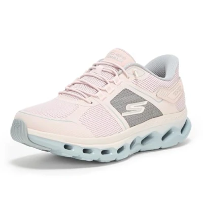 Afbeelding van Skechers GO WALK Glidestep 2.0 Sneakers laag Light pink/gray, Dames, Maat: 37, pink/gray Textiel/ synthetisch