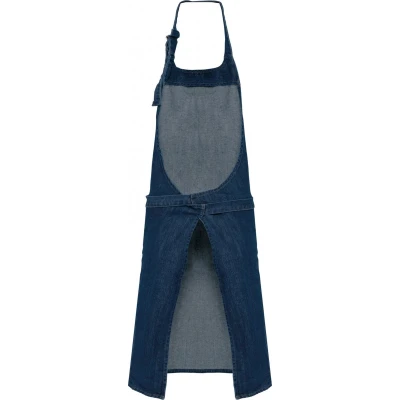 Afbeelding van Schort/Tuniek/Werkblouse Unisex One Size Kariban Denim 100% Katoen
