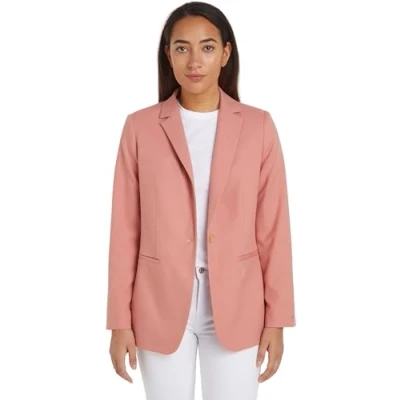 Afbeelding van Tommy Hilfiger Dames MD CORE Regular SB Blazer Teaberry Blossom 34, Theeaberry Blossom, 60