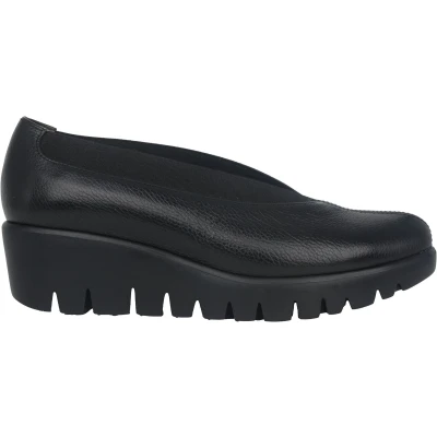 Afbeelding van Wonders Agadir dames instapper zwart maat 40 (EU) 7 (UK)