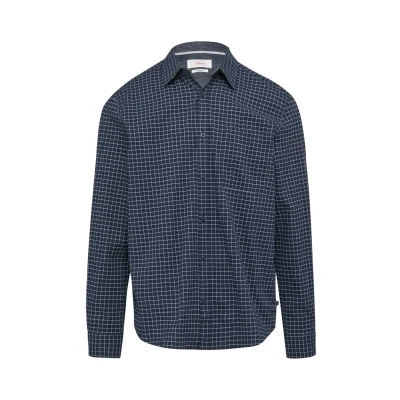 Afbeelding van s.Oliver casual overhemd donkerblauw