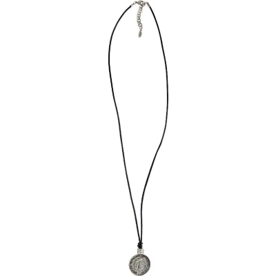 Afbeelding van Behave Lange ketting van imitatieleer met munt
