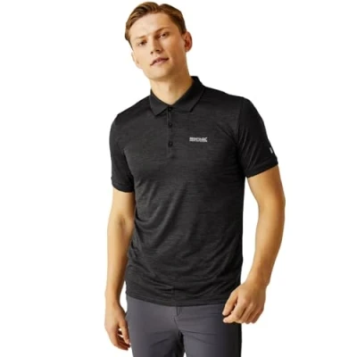 Afbeelding van Remex II sneldrogend vochtafvoerend T shirt met kraag knoopsluiting