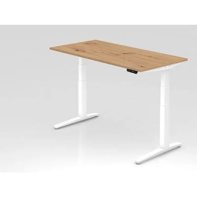 Afbeelding van XBHM 16 WW Bureau 160 x 80 Knoestige Eiken Tafelhoogte I Elektrisch in hoogte verstelbaar
