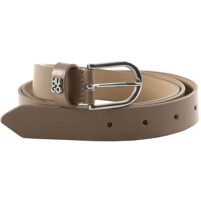 Afbeelding van HUGO Leren Riem Zoey Sz25 Belt W85 Dark Taupe