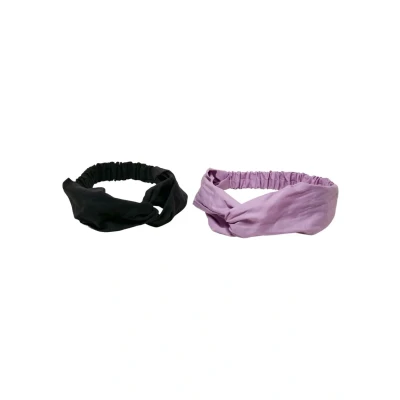 Afbeelding van Urban Classics Light Basic 2PACK Haaraccessoire, Dames, Maat: One Size, Lilac black