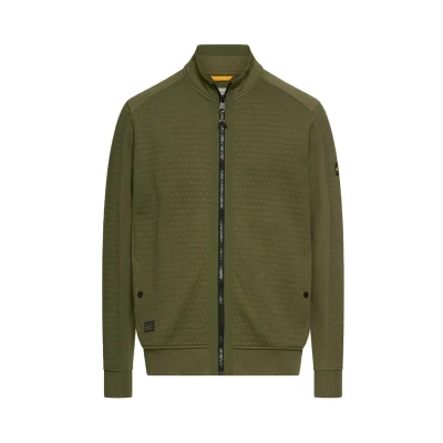 Afbeelding van camel active Sweater met rits, Heren, Maat: Large, Forest green