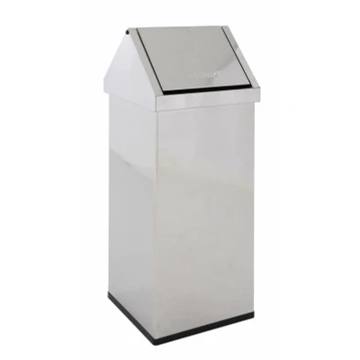 Afbeelding van Afvalbak 110ltr Carro Swing tuimeldeksel RVS