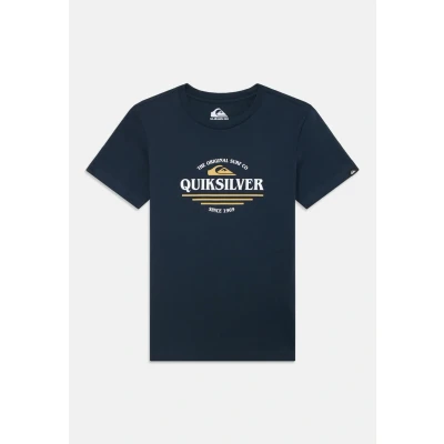 Afbeelding van Quiksilver TYPE LINE Youth Unisex Tshirt print voor kinderen, Maat: 140, Dark navy