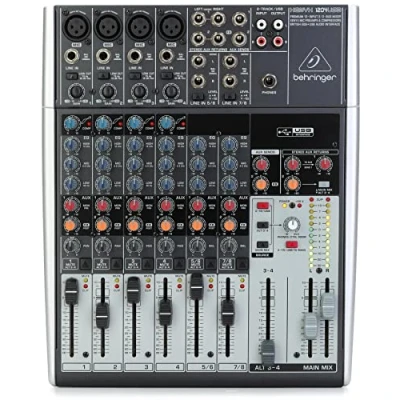 Afbeelding van Behringer 1204USB Premium Mixer, 12 input 2/2 bus met XENYX microfoon voorversterkers en compressors, British EQ, USB /audio interface