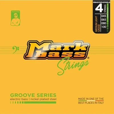 Afbeelding van Markbass Groove Series Strings 4s 45 100 Snarenset voor 4 string basgitaar