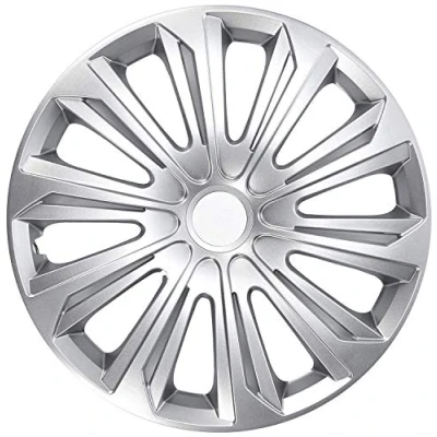 Afbeelding van NRM Strong Wieldoppen 14 inch Set van 4 stuks Zilver