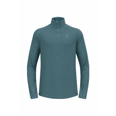 Afbeelding van ODLO Men&#039;s MILLENNIUM ELEMENT Half Zip Long Sleeve Mid Layer Top