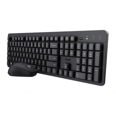 Afbeelding van Trust Ody II draadloos stil toetsenbord en muis, qwerty