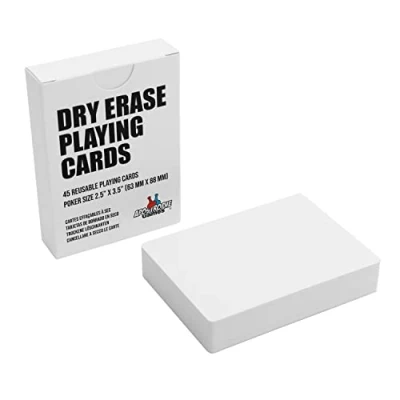 Afbeelding van Droog Wissen Blanco Kaarten (Pokerformaat)