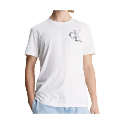 Afbeelding van Calvin Klein Jeans META Monogram Tshirt print, Heren, Maat: XL, Bright white